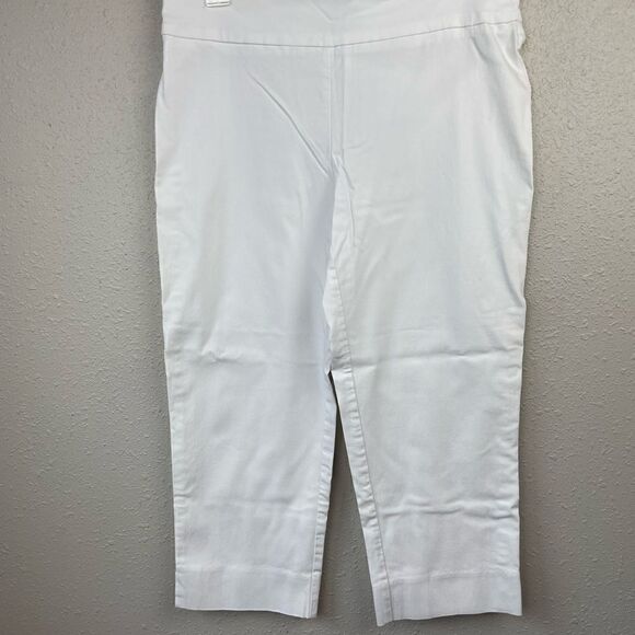 Zac & Rachel White Cropped Pants Size 10 EUC - Picture 1 of 4